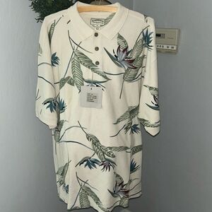 New Vintage Blackwater Bay cotton tropical golf polo shirt size XL